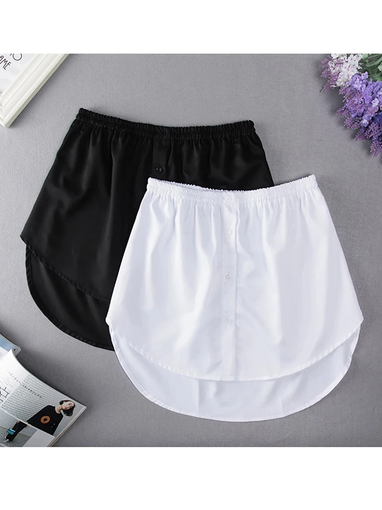 Hot Sale Irregular Detachable Underskirt Women Mini Skirt Red Black White Plaid Printed Elastic Waist