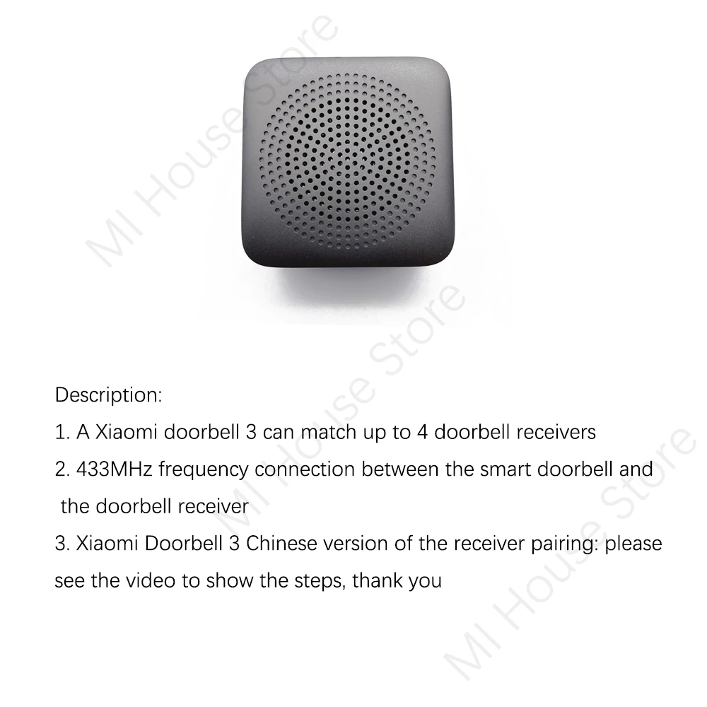 Doorbell Receiver For Xiaomi Smart Doorbell 3 Generation Chinese Version Easy Use Mijia Mihome app