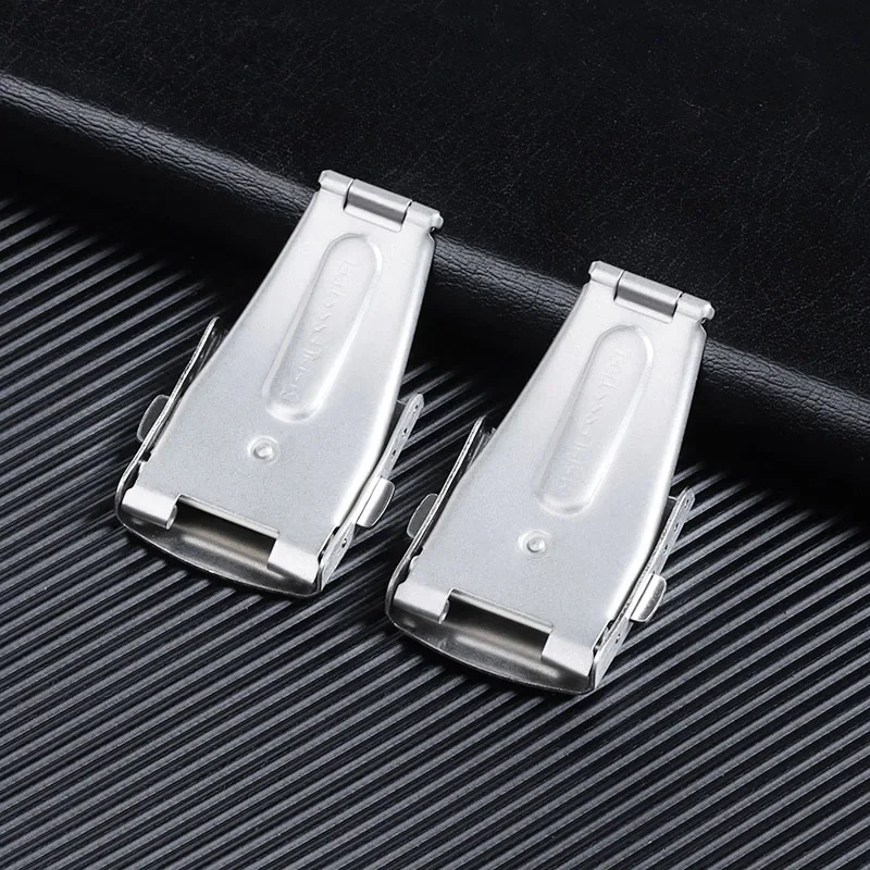 Solid Stainless Steel Double Press Buckle Watchband Buckle Watch Accessories Steel Clasp Butterfly Buckle 10/12/14/16/18/20mm