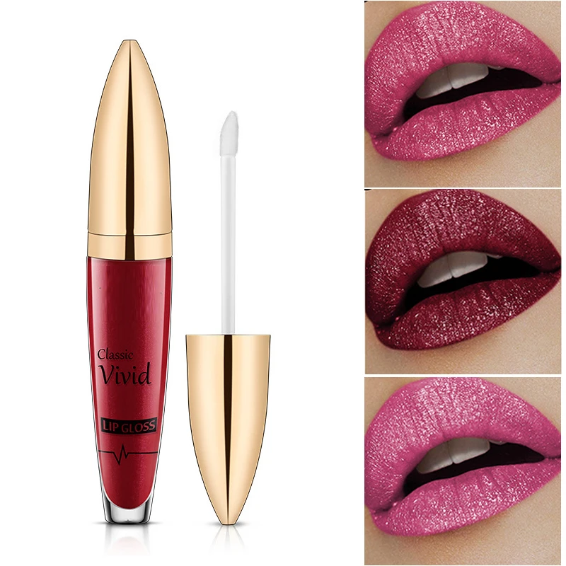 Waterdichte Diamant Shimmer Glitter Lipgloss 18 Kleuren Matte Glitter Vloeibare Lippenstift Cosmetisch Hulpmiddel Voor Vrouwen