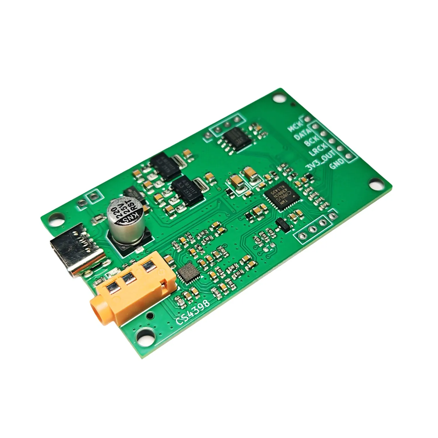 CS4398 I2S IIS Digital Audio Input DAC Decoding Board Development Board ES9601K Module Module