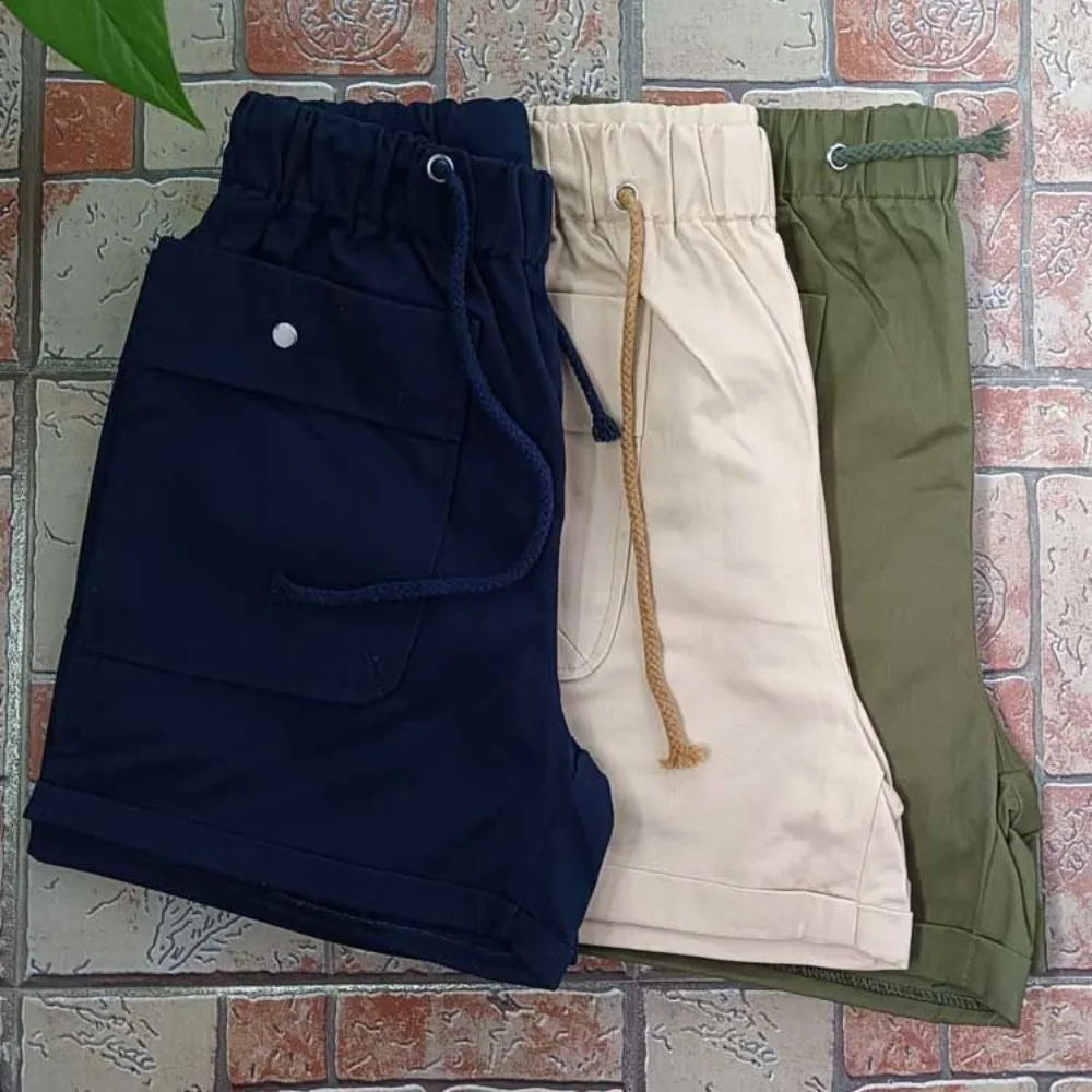 Invisible Open Crotch Outdoor Sex Summer Men's Cargo Pants Cotton Trend Big Pocket Men's Shorts Fashion Casual 3 Points Trousers