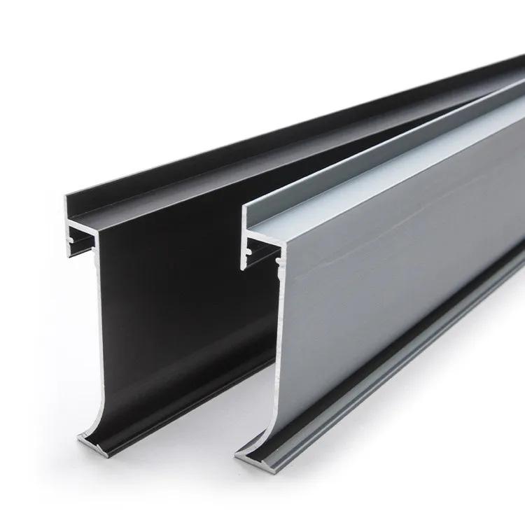 Recessed Skirting Line Aluminium LED Profile Black Corner Bar Light With Silicone Cover Home Stair Wall Decor Skirting Board