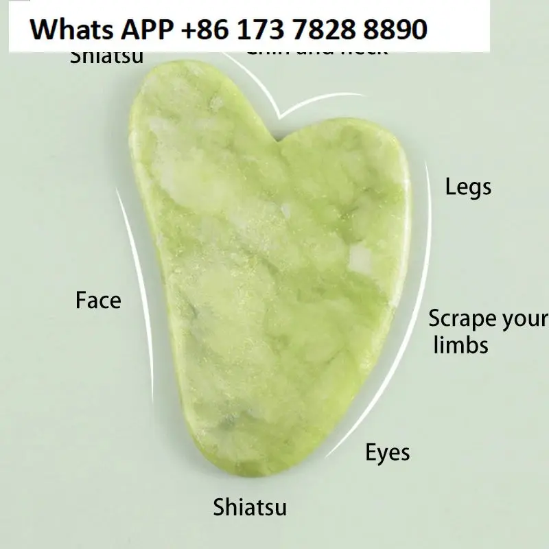 

100% Natural Jade Stone Gua Sha Skin Massager For Face Comb