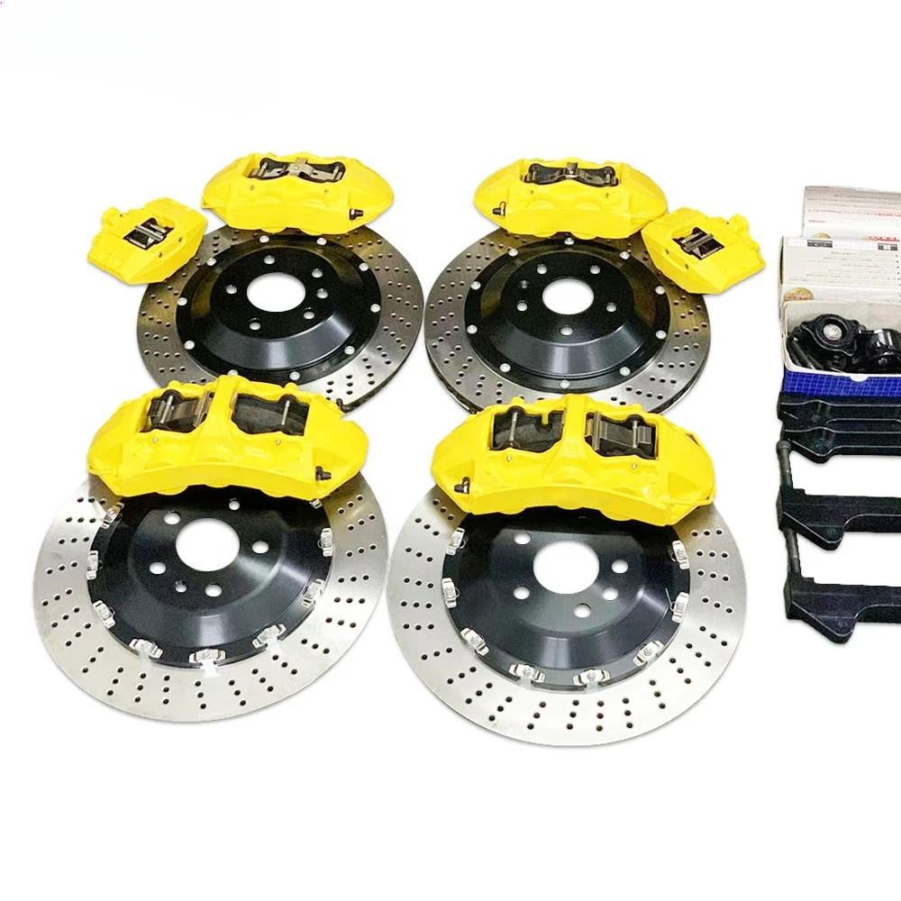 Manufacturer Upgrade Auto Part System Racing Car Brake System Big Brake Kit 6 Piston Front and 4 Piston Rear