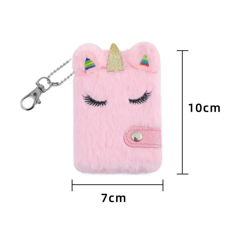 Children's New Cartoon Bunny Plush Notebook Girl Portable Mini Pocket Book Student Small Diary Book