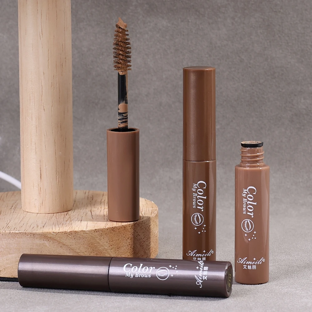 Mascara à sourcils imperméable longue durée, crème, ombre à sourcils, maquillage, outils cosmétiques de beauté avec brosse, Gel de teinture pour sourcils, 3 couleurs