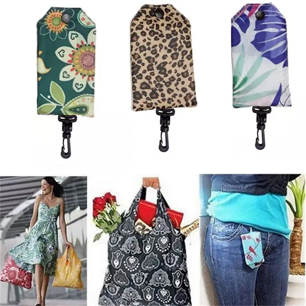 Foldable Shopping Bags for Groceries Recyclable Grocery Tote Pouch Eco-Friendly Heavy Duty Washable Shopping Bag