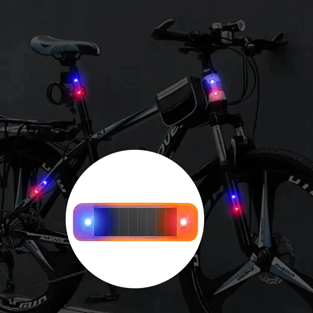 

Solar Power Strobe Dummy Alarm Lamp Mini LED Car Warning Light Red-Blue Strobing Wiring-Free Car Rear Collision Prevention Light