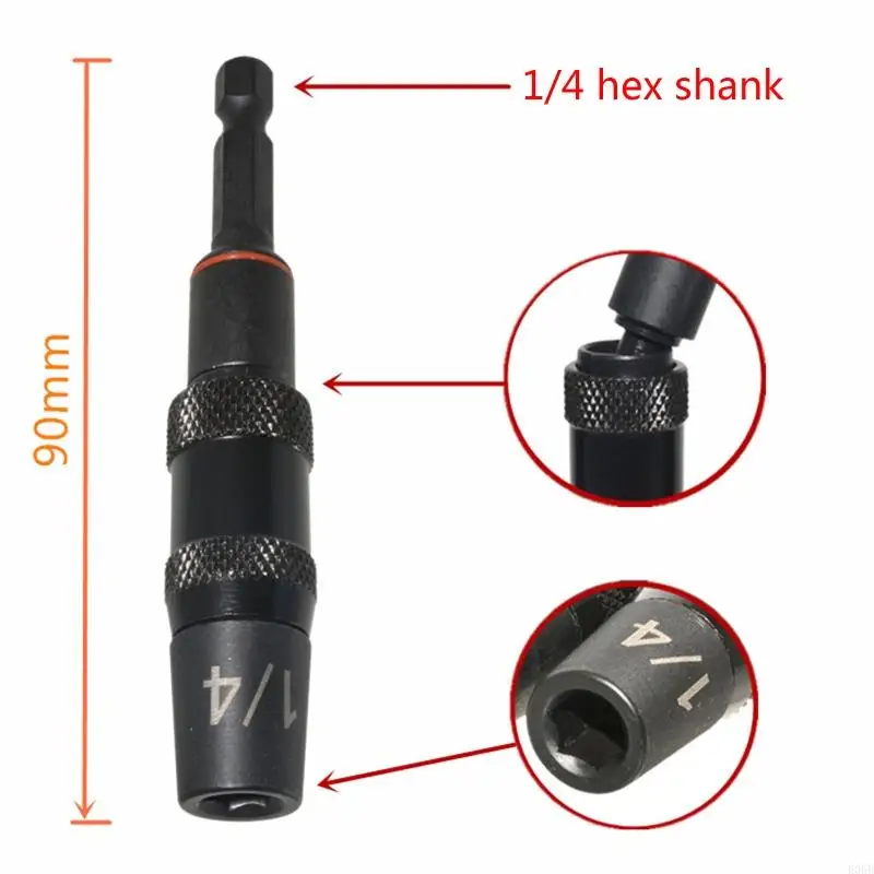 E06B Guide Shank Extension Bat держатель битов BIT 1/4 3/8 5/16