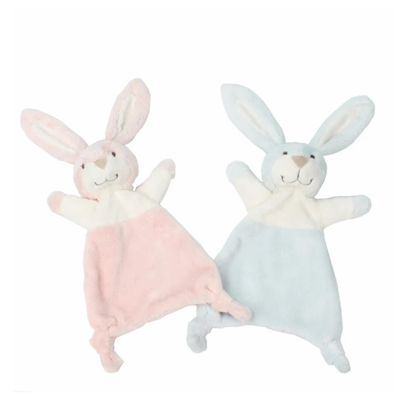 Baby Towel Infant Soothe Appease Towel Soft Plush Comforting Toy Towel Cute Rabbit Appease Baby Sleep Toys