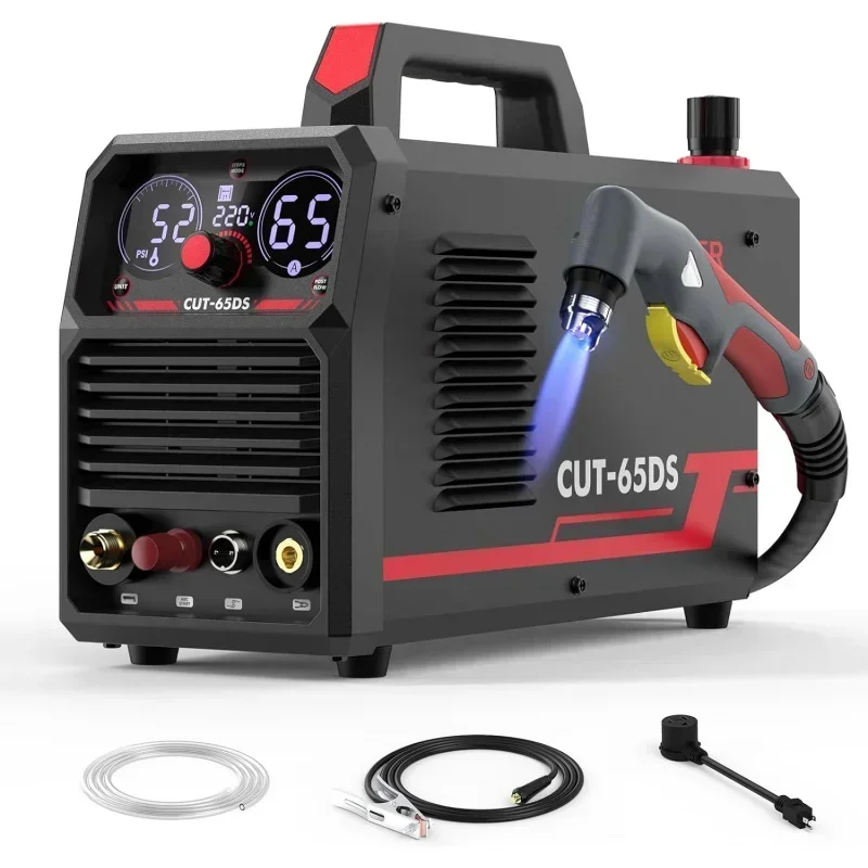 

yPlasma Cutting Machine 65Amp Non-High Frequency Non-Touch Arc Digital Screen Display DC Inverter 110/220V Dual Voltage