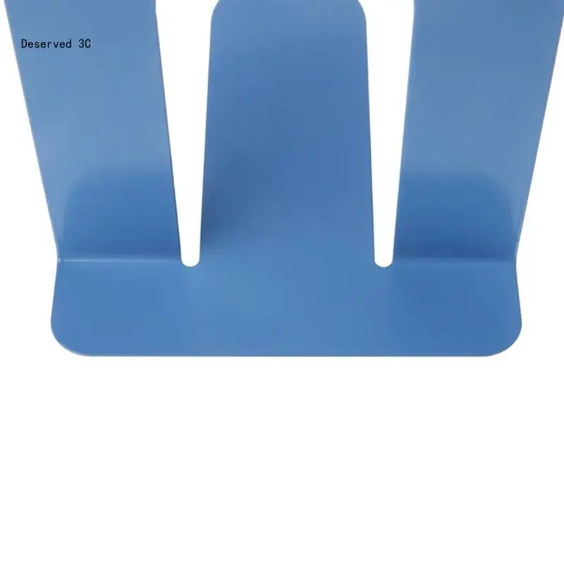 Simple Metal Bookends Iron Support Holder Nonskid Desk Stands For Books