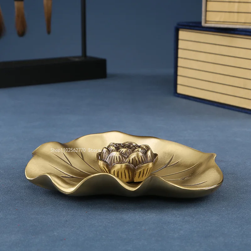 

Lotus Joss Stick Incense Burner Brass/ Indoor Burner Table Top/tea Room Decor Household Temple Incense Lotus Burner
