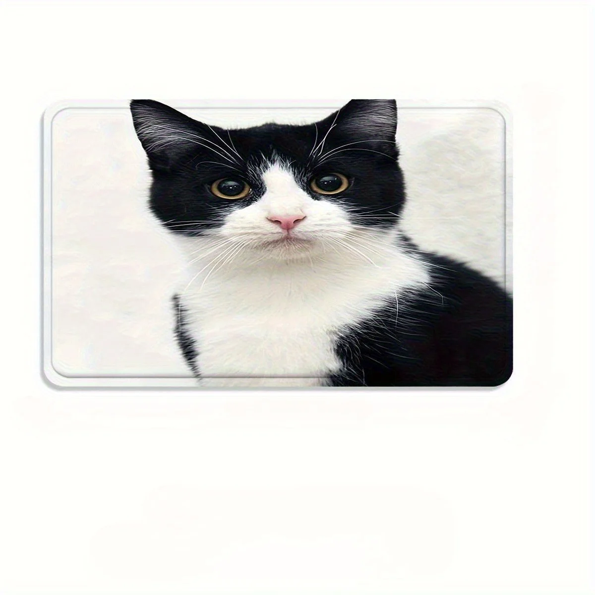 3pcs winter decoration with fun cat patterns, high-quality flannel non-slip bathroom rug, toilet seat cover and U-shaped carpet,