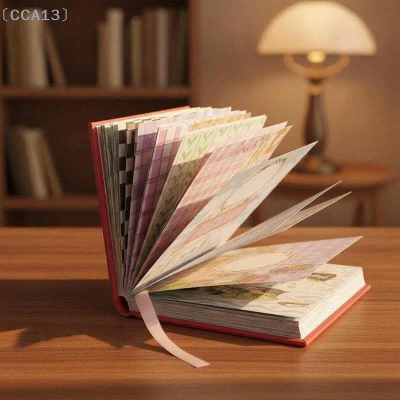 [CCA13]100Pcs Moonlight Wish Book Series Decorative Memo Pads Exquisite Paper for Scrapbook Journal Message Note Holiday Gifts