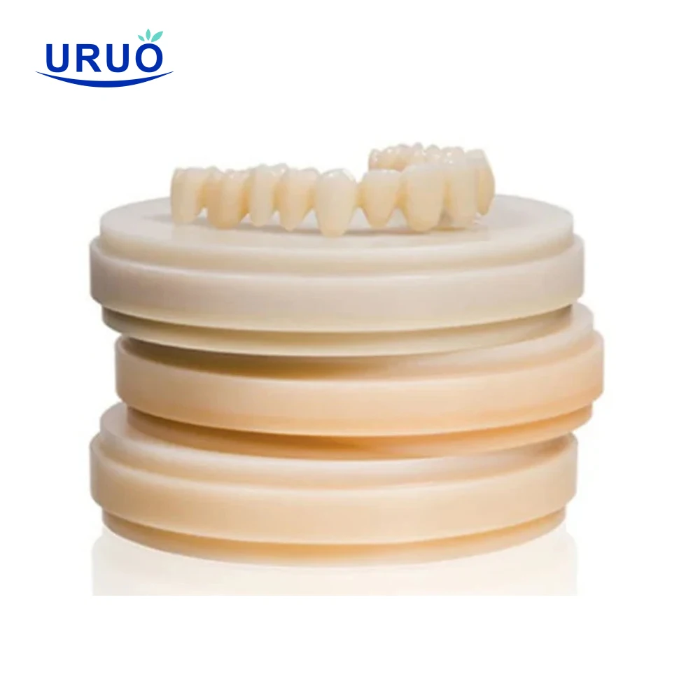 PMMA 98MM Multilayer For Dental Lab Material CAD/ CAM Open Milling System PMMA Blank Dentist Materials Denture Material