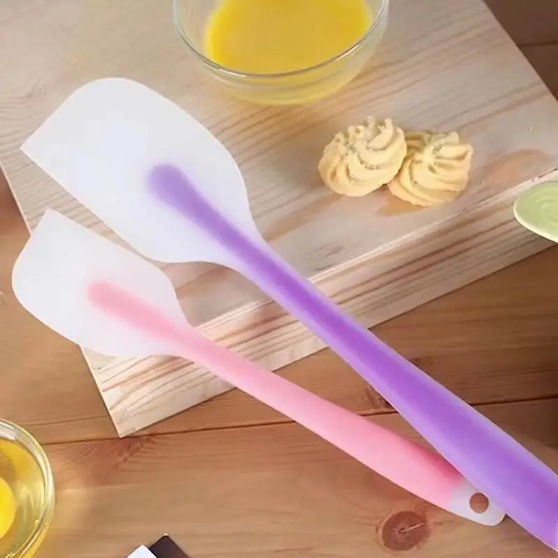 

Baking Tools Spatula Integrated High Temperature Cake Cream Silicone Spatula Translucent Head Spatula Baking Tools Kitchen Tools