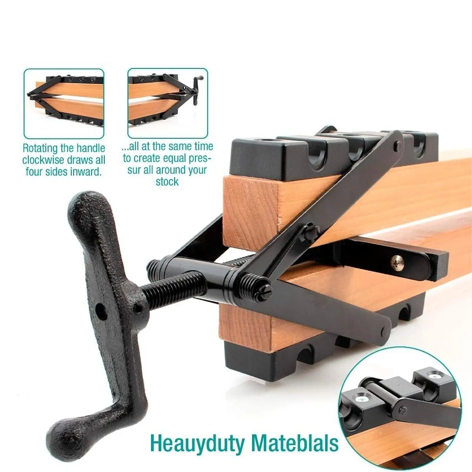 

Four Way Pressure Clamps Adjustable Metal Panel Holder Lightweight Space Saving Carpentry Clamp for Cabinet and Furniture Repair