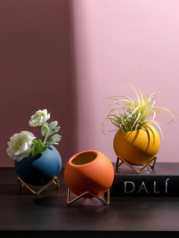 Vase Decoration Ceramic Nordic Morandi Small Fresh Creative Vases Living Room Desktop Flower Vases горшок для цветов