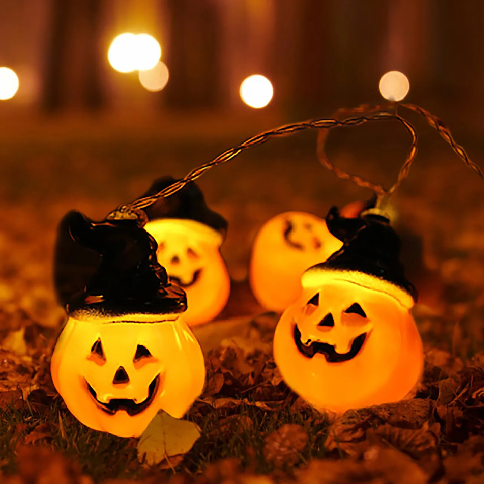 

Струна Тыква Украшение Хэллоуин Лампа Фестиваль Новинка забавная игрушка Baby Carillon