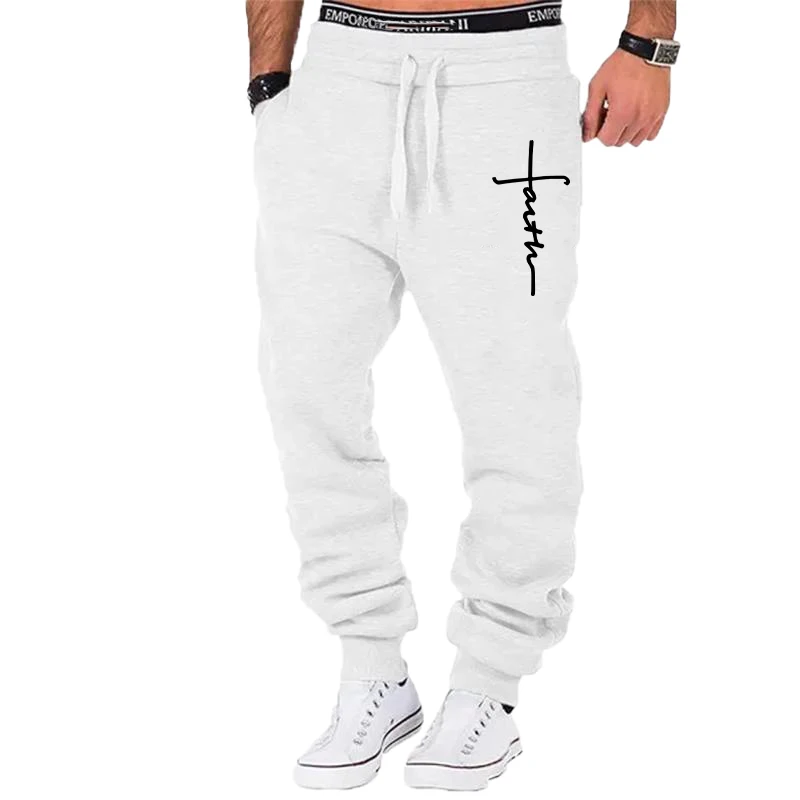 Viser de survêtement doux pour hommes, pantalons de jogging, pantalons décontractés, vacances coréennes, rue, tendance, livraison directe, fjDropShipping