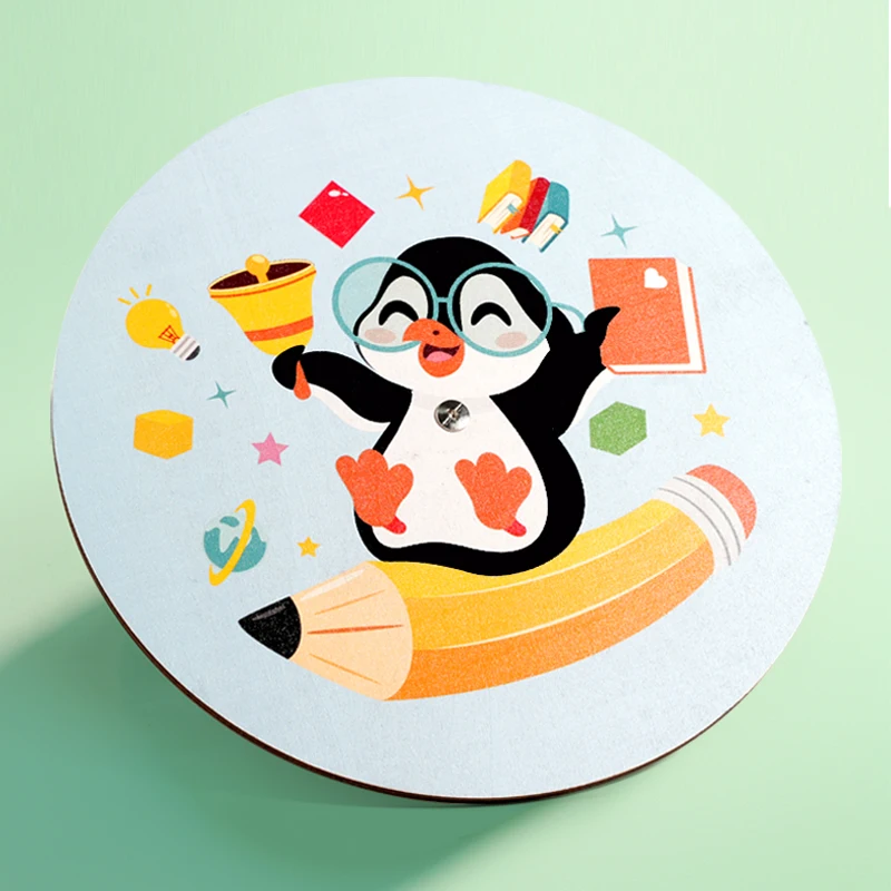 Kleurvormsorteerder Houten kleursorteerspeelgoed Engelse woorden Leren interactief wiel Vroege educatieve cadeaus voor thuis Kleuterschool