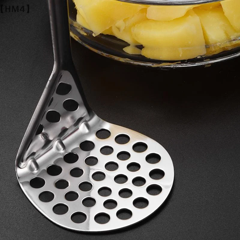 〔HM4〕Potato Crusher Pusher Fruit Tools Ground Beef Masher Stainless Steel Avocado Press Mud Press Mashed Potato Ricer Press