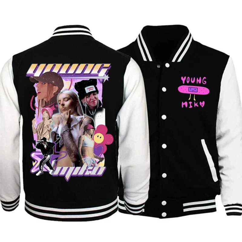 

Мужская толстовка с капюшоном Baby Miko THE XOXO TOUR бейсбольная форма куртка Young Miko Merch толстовки