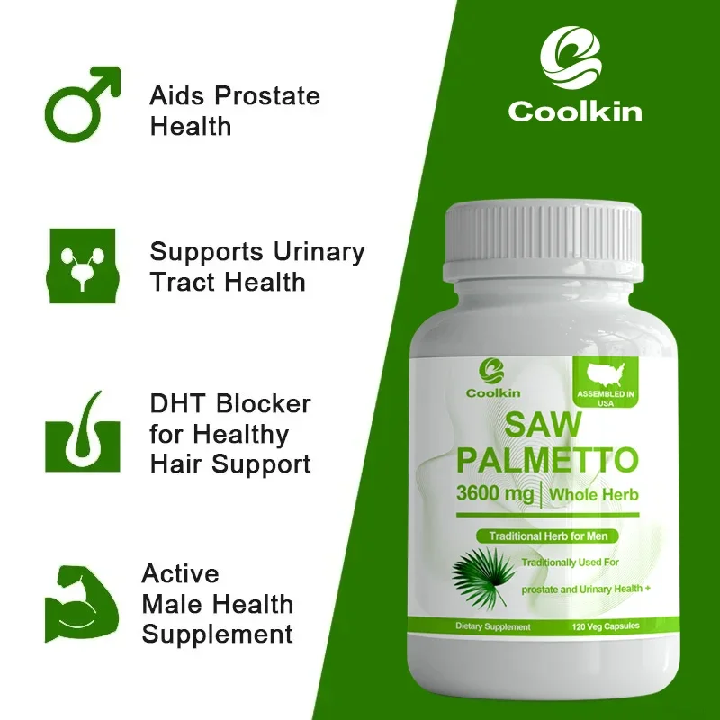 Saw Palmetto - Promotes Hair Growth and Urinary Support, Prostate Health, Prevents Hair Loss