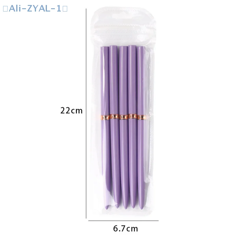 【ZYAL-1】5 قطع/مجموعة فرشاة احترافية لتحديد الأظافر لتصميم اللوحة المخططة فرش تزيين الأظافر للأظافر 7/9/11/15/20 مم #6