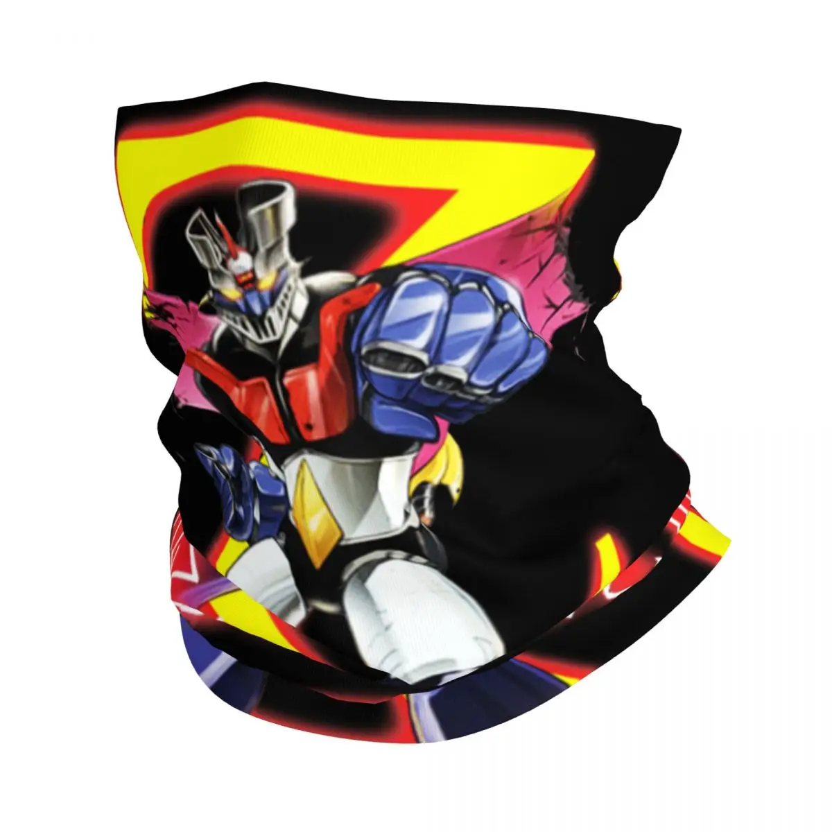 Mazinger Z Super Robot Bandana Neck Gaiter Printed Mask Scarf Multi-use Balaclava Fishing for Men Women Adult Winter