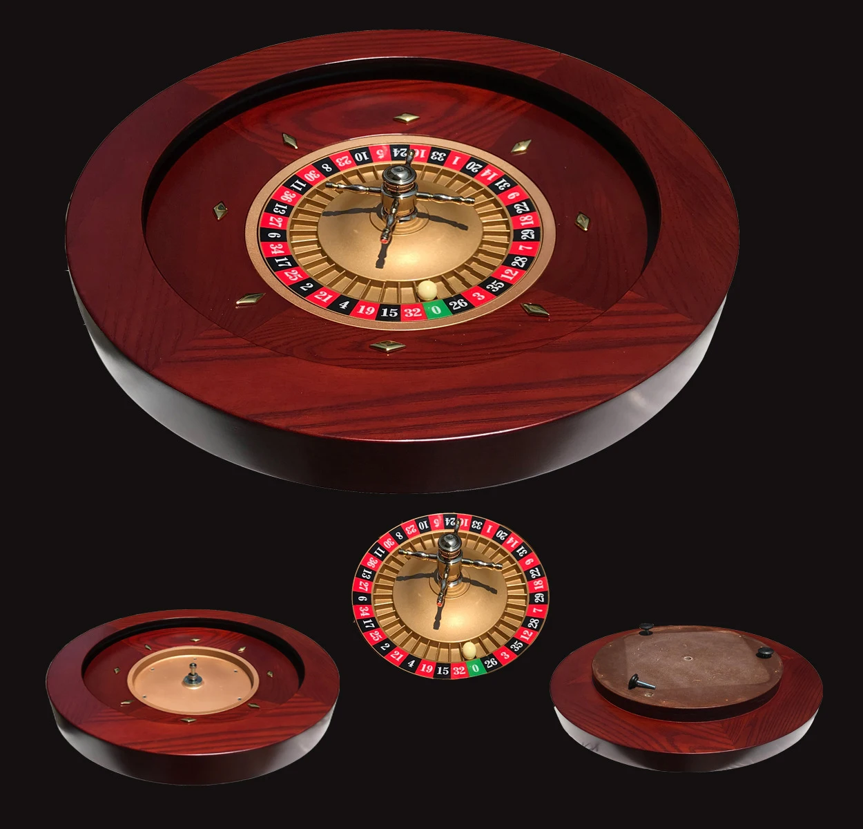 18/20 Inches High Quality Russian Roulette Wheel, Solid Wood Roulette Wheel, Diameter 50cm, Texas Hold'em Game, Tabletop Game