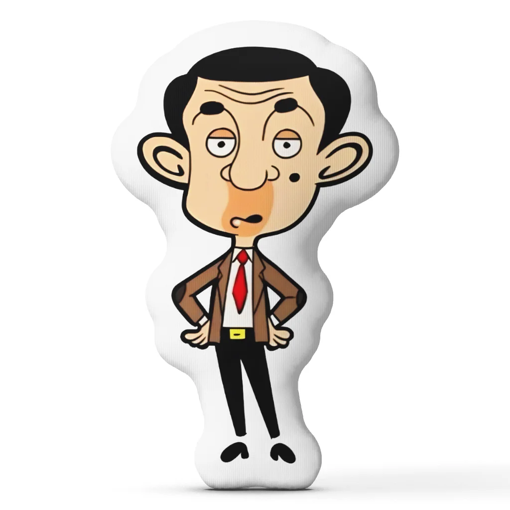 Mr. Beans Cartoon Comedy British Humor Cushion Irregular Stuffed Throw Pillow Home Decor Gift Sofa Bed