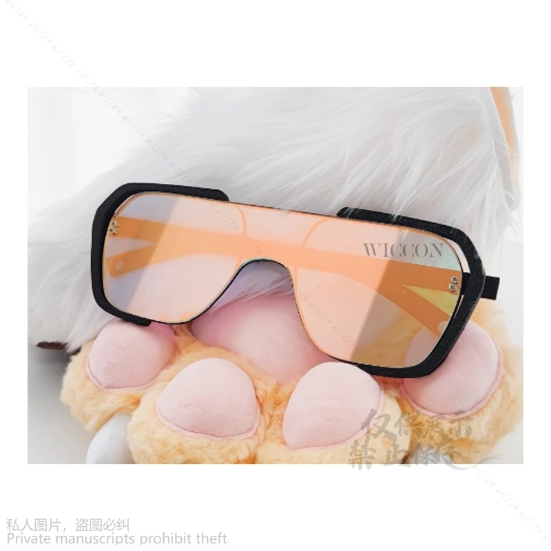 Furry Cosplay Japanese Animal Glasses Fursuit Snowboarding Glasses Costume Accessories Outwear Wear Christmas Only Glasses Props