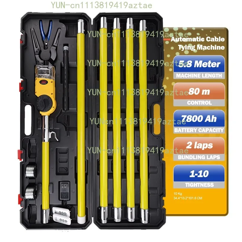 Automatic Cable Tying Machine Optical Cable Binding High Altitude Wire Organizer Tidy up Electric Wires Wiring Harness Tool