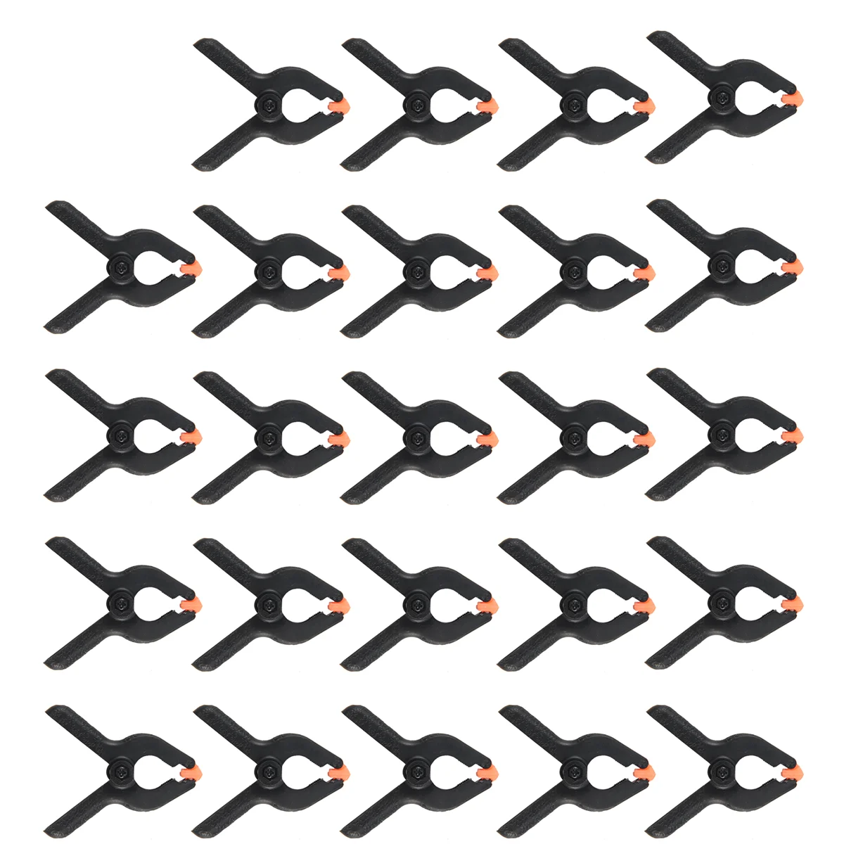 24X Spring Clamps, Plastic Glue Clamps for Universal Use in the Home, Workshop, Photography or Model Making