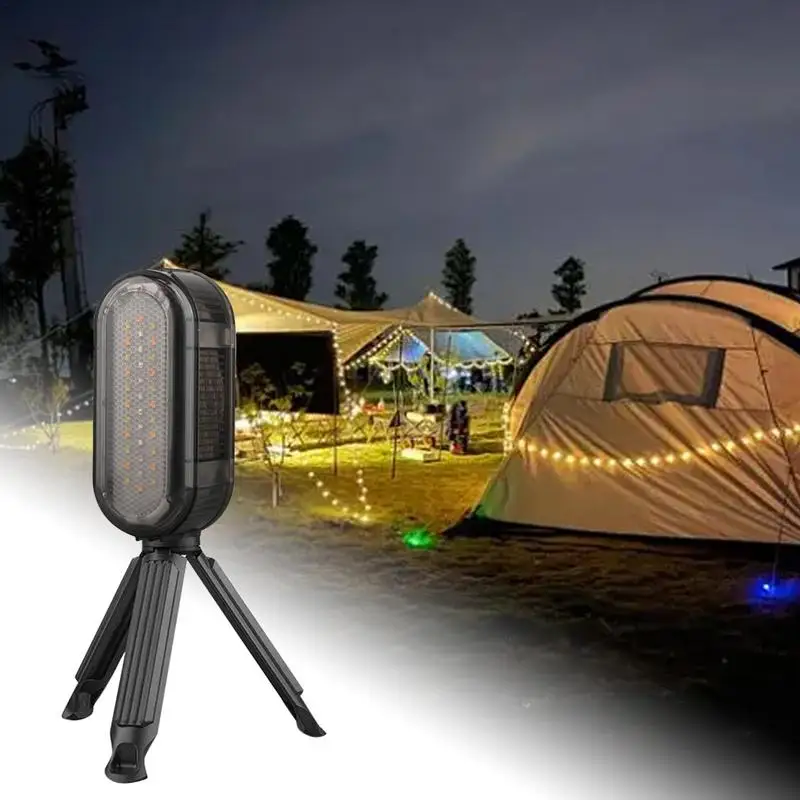 Tent String Lights Rechargeable Camp Lights For Tent Stowable Water Resistant Outdoor LED Light For Travel Decoration And Holida