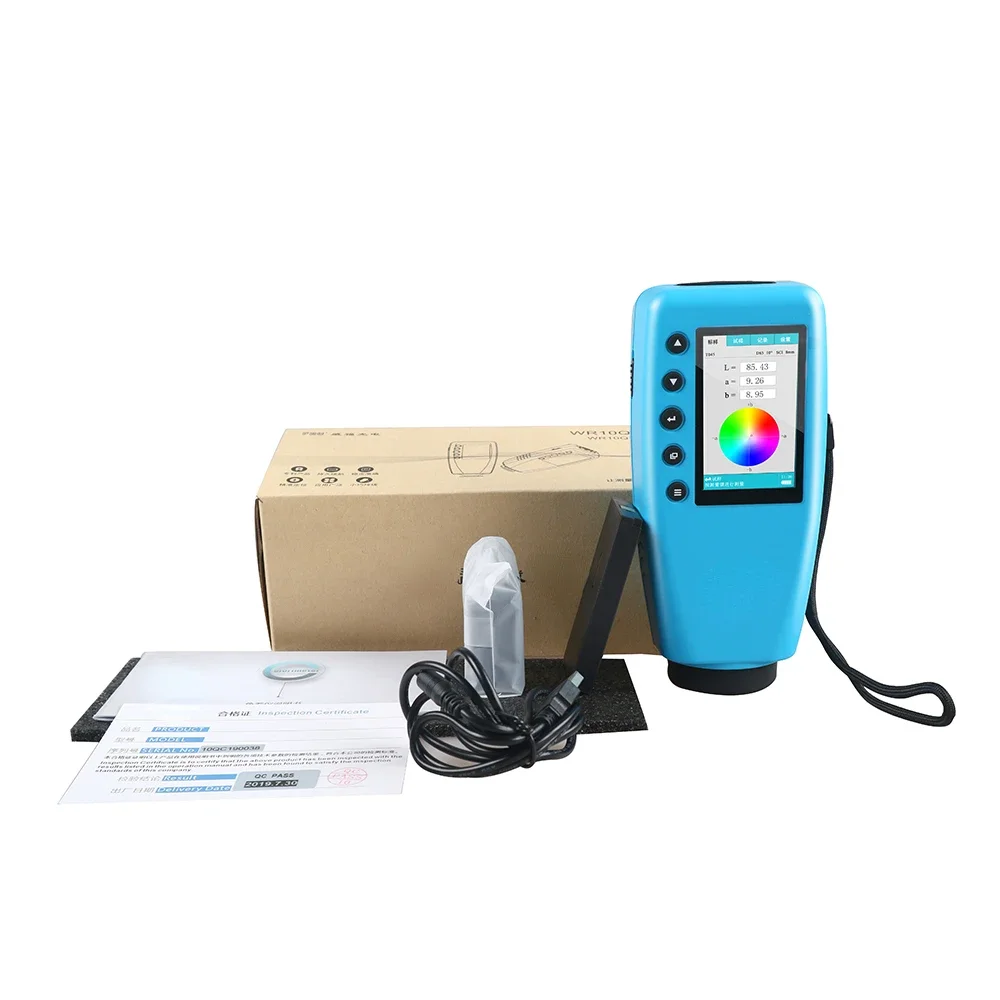 Inexpensive Portable WR10 8mm WR10QC 4mm Delta E Colorimeter Color Meter Plastic Film Pigments Paint etc