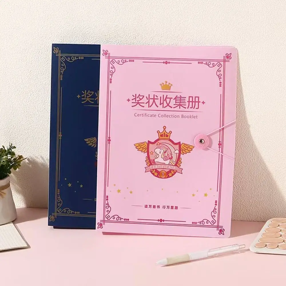 Durable 40 Pages Archives Bag A4+A5 Student Student Certificate Storage Bag PP Large Capacity File Folder