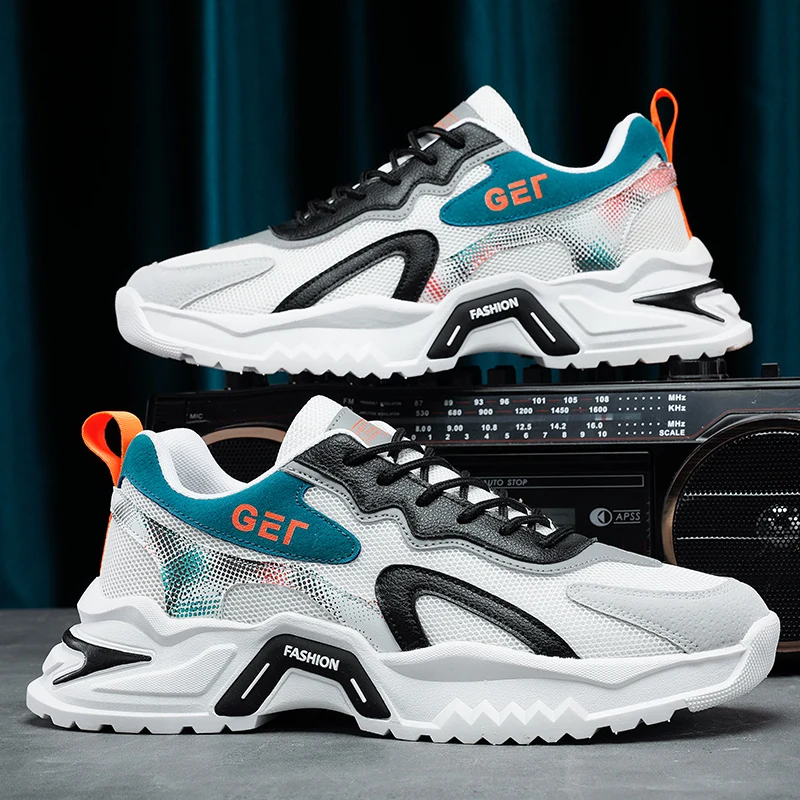 

Мужские корейские трендовые повседневные спортивные кроссовки на четыре сезона с мягкой подошвой, нескользящие, удобные, для бега на открытом воздухе, модные студенческие кроссовки