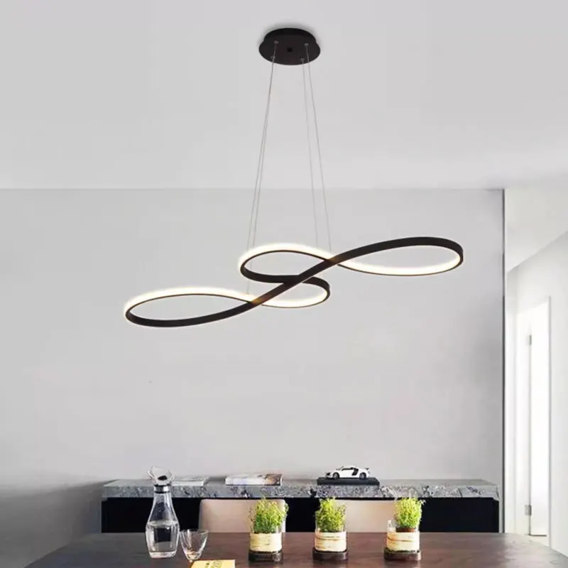 داخلي LED الحبل مصابيح متدلية لغرفة الطعام المطبخ الشمال LED أضواء الثريا تركيبات قابل للتعديل علقت مصباح معلق