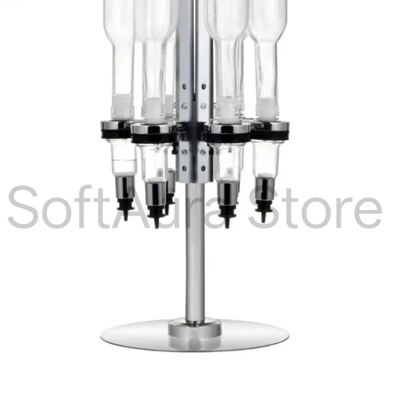 Newest 6‑Head Rotatable Perfume Dispenser Machine 375ml Wedding Bar Display Whole Store Equipment