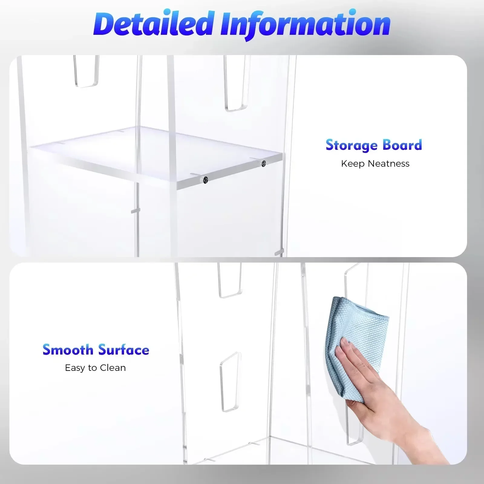 Acrylic Podium Arena 60 X 40 X 110 Cm Transparent Moving Track for School Church News, Universities, Press Conferences