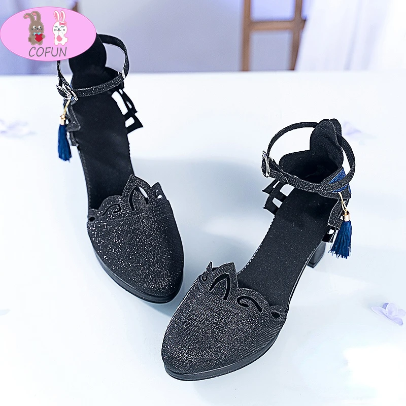 

Genshin Impact Keqing Ningguang Cosplay Shoes High Heels New Skin halloween women role play Accessories GAME