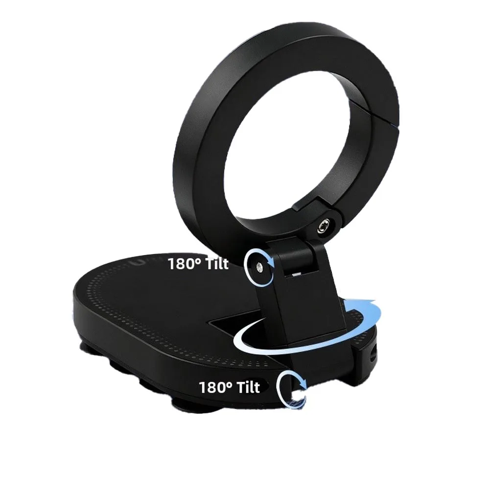 For 3-in-1 Magnetic Phone Mount with Dual Installation Options Suction Cup and Clip for Gym Bag Towel Rack Desk Car Use