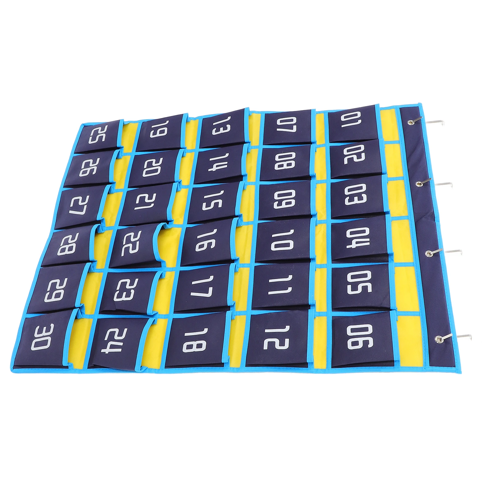 

Cell Phone Storage Bag Hanging Organizer 12 Pockets Blue Classroom Sturdy Cloth Iron Material Phone Holder Kids Phones Numbered