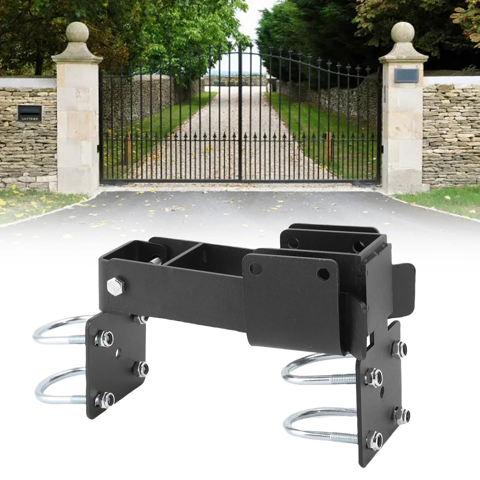 체인 링크 게이트 래치 탄소강 강력 암 더블 게이트 (1.375인치 원형 튜브 도어 프레임용)