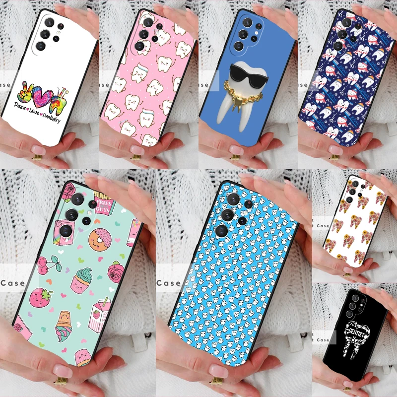 Funny Dentist Dentistry Phone Cover Case for Samsung Galaxy S26 Ultra S20 FE Note 10 S24 S23 S21 S25 Plus S22