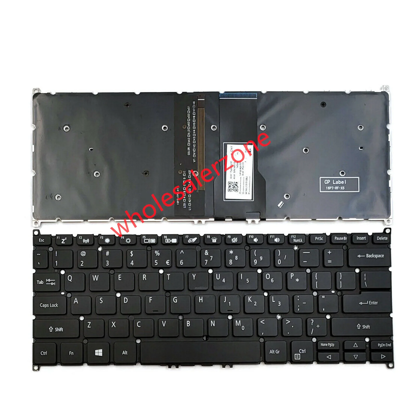 New US Keyboard for Acer 14" inch Spin 3 SP314-51 SP314-52 SP314-53N SP314-53SH SP314-53GN SP314-54N series laptop - view 3